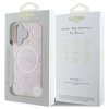 Guess GUHMP16SPSAPSMEP iPhone 16 6.1 różowy/pink hardcase Saffiano Peony Classic Logo MagSafe